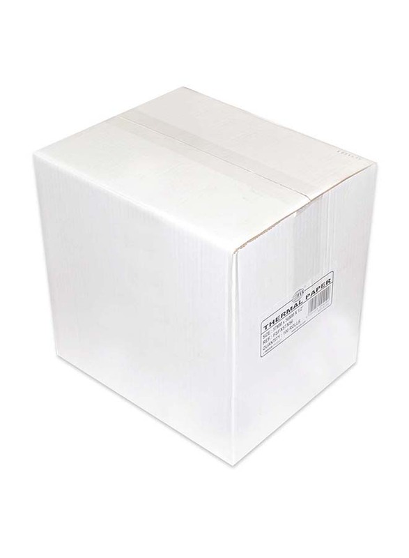 FIS Thermal Paper Roll Box, 57mm x 56mm x 1/2 inch, 100 Pieces, FSFX57X56, White
