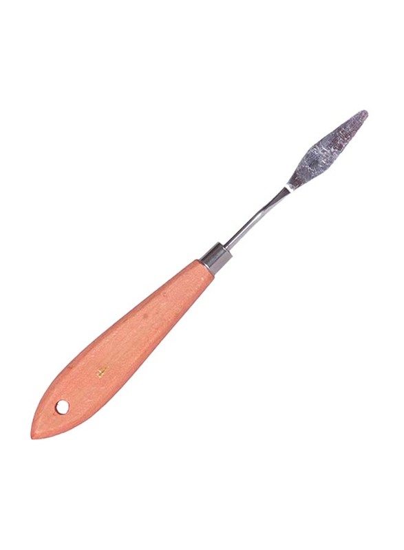 Artmate Wooden Handle Palette Knife, JICUAMT18-4, Silver/Pink