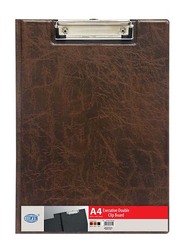 Fis Pvc Deluxe Clip Boards Double with Wire Clip, A4 Size, FSCB0302MXBR, Brown