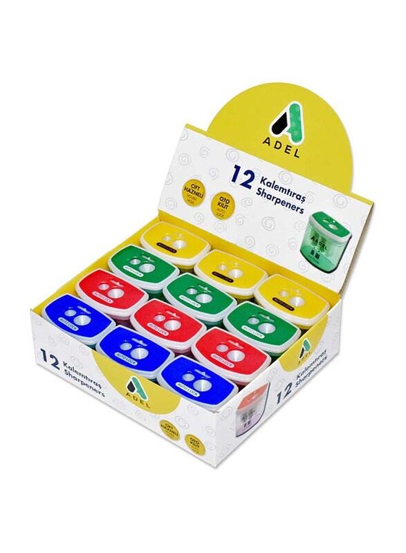 

Adel 12-Piece Double Holes Sharpener Set, ALSP4260685001, Multicolour
