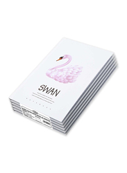 FIS Swan Design Hard Cover Notebook, 5 x 96 Sheets, A5 Size, FSNBHCA596-SWA1, White