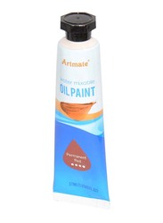 Artmate Water Mixable Oil Paint, 37ml, JIPB37AR208, Permanent Red
