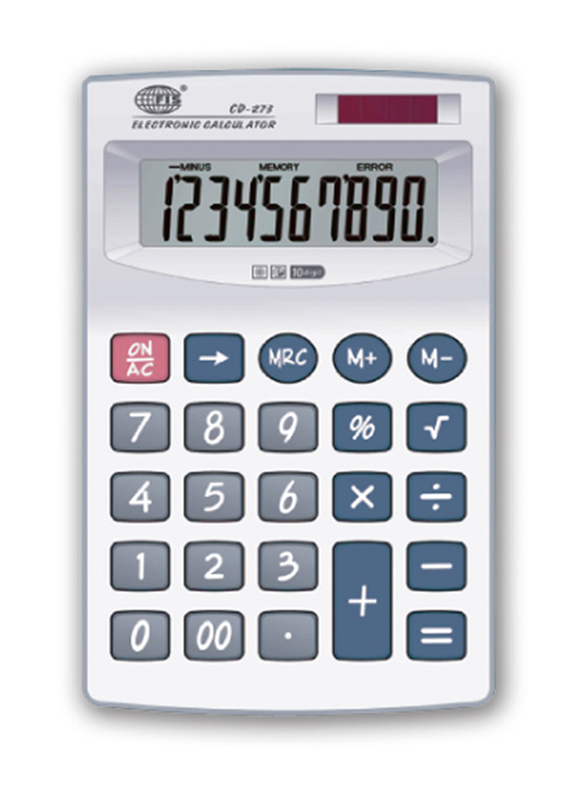 FIS 10 Digits Desktop Basic Calculator, FSCACD-273, White