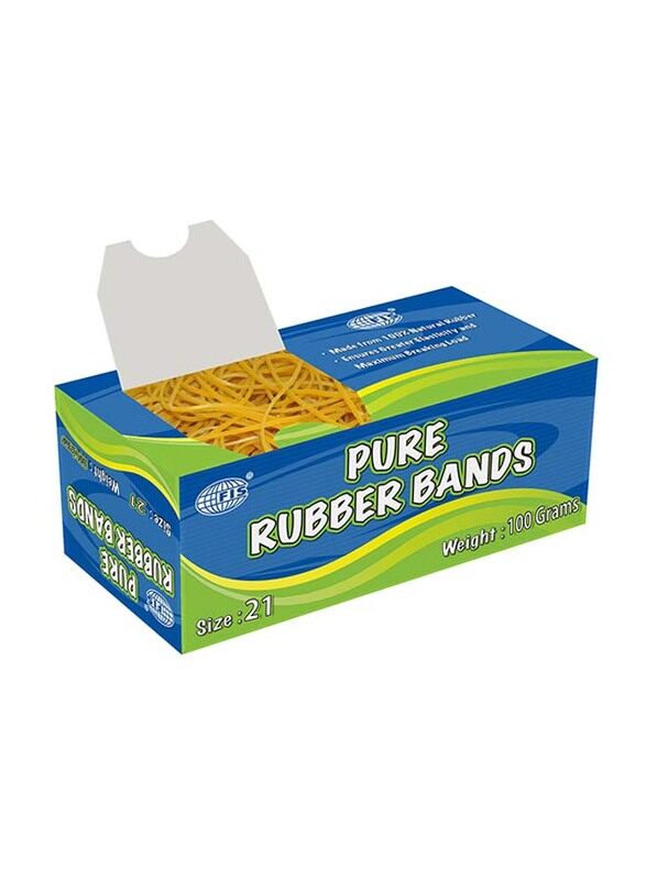 

FIS Pure Rubber Bands, Size 21, 12 Pieces, Yellow