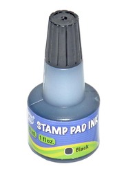 FIS Stamp Pad Ink, 12 Pieces, FSIK030BK, Black