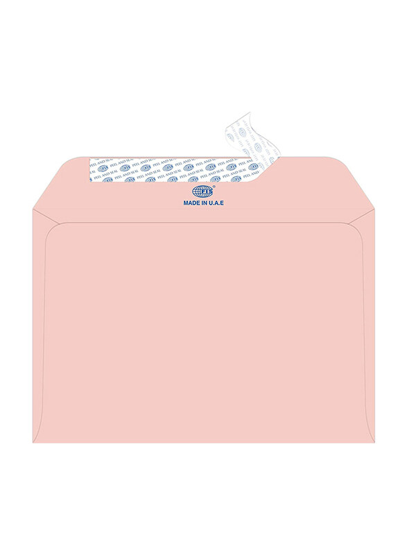 

FIS Executive Laid Paper Envelopes Peel & Seal, 6.37 x 9.01 inch, 25 Pieces, Pink