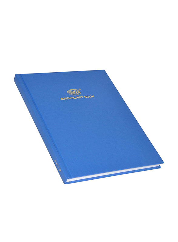 FIS Manuscript Notebook, 8mm Single Ruled, 3 Quire, 5 x 144 Sheets, 9 x 7 inch Size, FSMN9X73Q, Blue