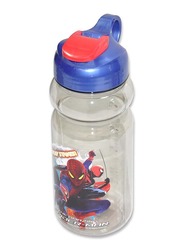 Spiderman Water Bottle for Boys, 600ml, TQWZS4BPD602, Clear/Blue