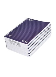 FIS Spiral Soft Cover Single Line Notebook Set, 10 x 100 Sheets, 9 x 7 inch, FSNB971905S, Dark Blue
