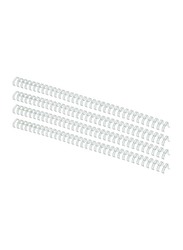 FIS 3.8 inch Metal Binding Wire, 34 Loop, 100 Pieces, 9.5 mm, FSBDW38WH, White
