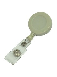 FIS 25-Piece Name Badge Reel, Diameter 3.3cm (Soft Belt 6.8cm), FSNAYO001GY, Grey