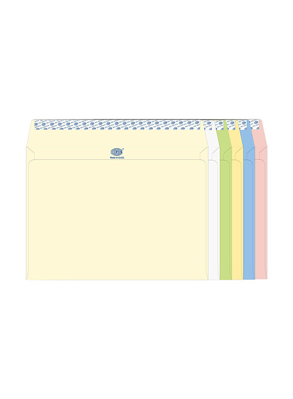 

FIS Executive Laid Paper Envelopes Peel & Seal, 12 x 9 Inch, 25 Pieces, Multicolour