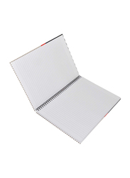 Light Hard Cover Spiral Notebook Set, 100 Sheets, A4 Size, 5 Pieces, Single Line, LINBSA41709, Multicolour