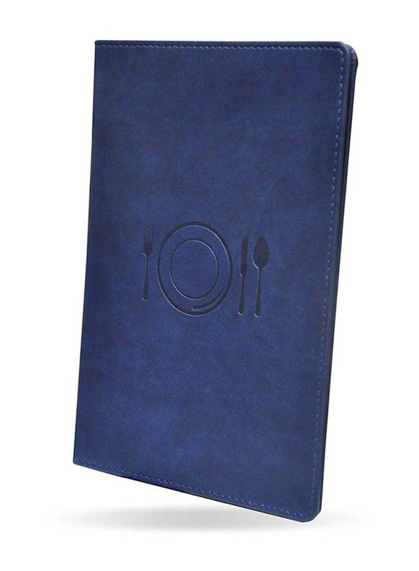 FIS Executive Bill Folders with Italian PU Covers, Magnetic Flap, Round Corners, Gift Box, 155 x 230mm, FSCL1101BL, Blue
