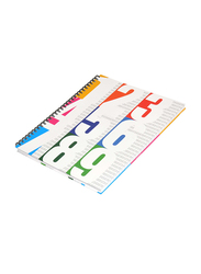 FIS Light Spiral Hard Cover Notebook, 100 Sheet , 5 Piece, LINBS1081001312, Multicolour