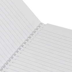 Light 10-Piece Spiral Soft Cover Notebook, Single Line, 100 Sheets, LINB971701S, Black/White
