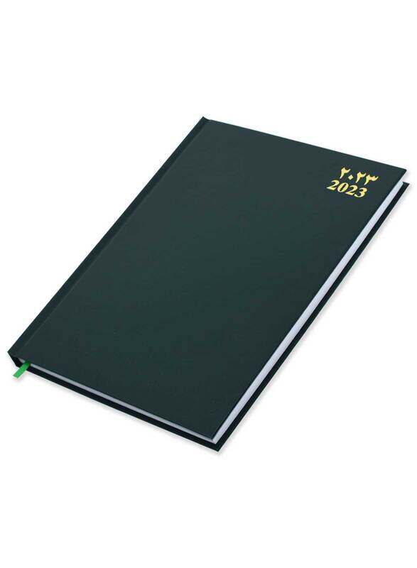 

FIS 2023 Arabic/English Saturday & Sunday Combined Diary, 320 Sheets, 60 GSM, A4 Size, FSDI47AE23GR, Green