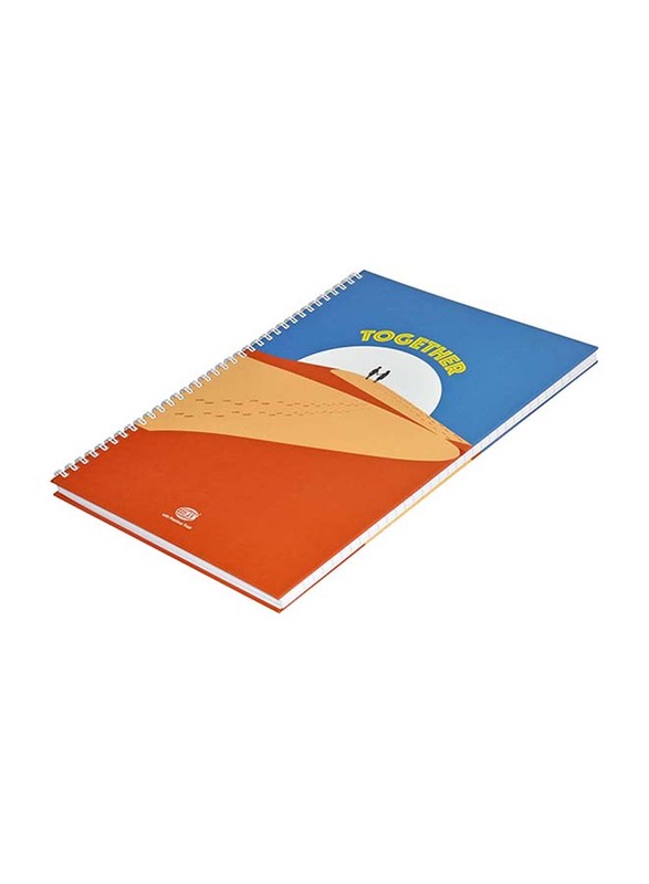 FIS Spiral Hard Cover Single Line Notebook Set, 5 x 100 Sheets, A4 Size, FSNBSA41906, Multicolour