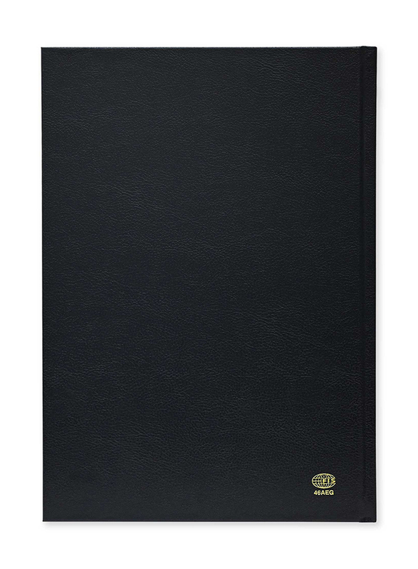 FIS 2024 Arabic/English Golden Diary, 384 Sheets, 60 GSM, A4 Size, FSDI46AEG24BK, Black