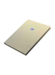 FIS Hard Cover Single Line Notebook, 5 x 100 Sheets, FSNBA5SL100GL, Gold
