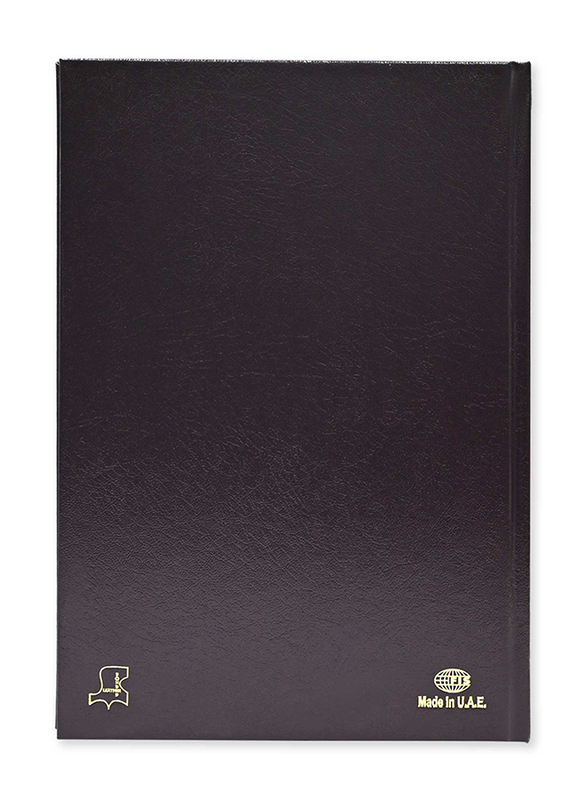 FIS 2024 Arabic/English Bonded Leather Diary, 384 Sheets, 60 GSM, A4 Size, FSDI40AEBW24BU, Burgundy