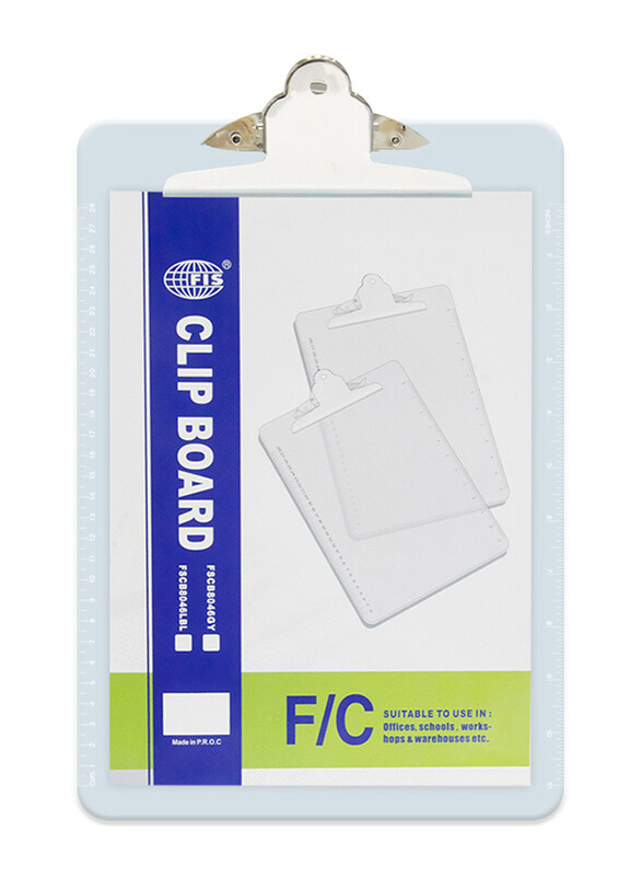 

FIS Acrylic with Jumbo Clip Boards, F4 Size, FSCB8046LBL, Light Blue