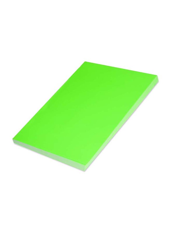 FIS Color Label, 100 Sheets, A4 Size, FSLA1-100FGR, Fluorescent Green