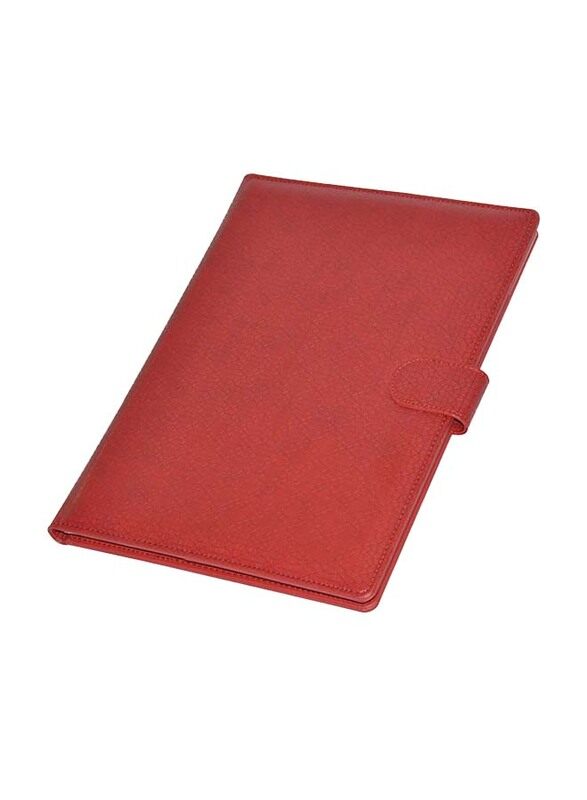 FIS Italian PU Executive Folder with Writing Pad, 24 x 32 cm, FSGT2432PUMRD4, Maroon