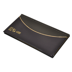 FIS Arabic Address Book with PVC Cover & Gilding, 120 x 240mm, 60 Sheets, FSAD12X24AGN, Black