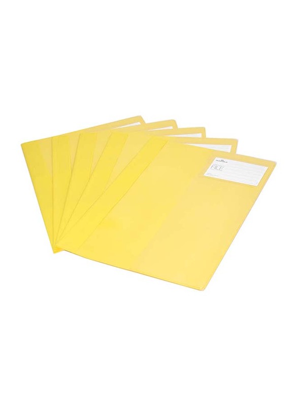 Durable 25-Piece Project File Set, A4 Size, DUPG2745-04, Yellow