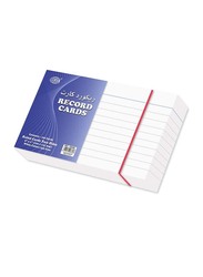 FIS Ruled Record Card, 100-Piece, 200 x 125mm, 240 GSM, FSIC85, White