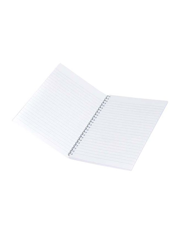 FIS Spiral Soft Cover Single Line Notebook Set, 10 x 100 Sheets, A5 Size, FSNBA51903S, Multicolour