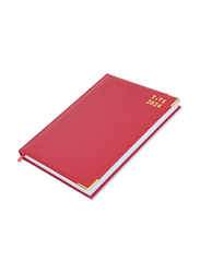 FIS 2024 Arabic/English Executive Daily Diary, 384 Sheets, 70 GSM, FSDI88AE24RE, Red