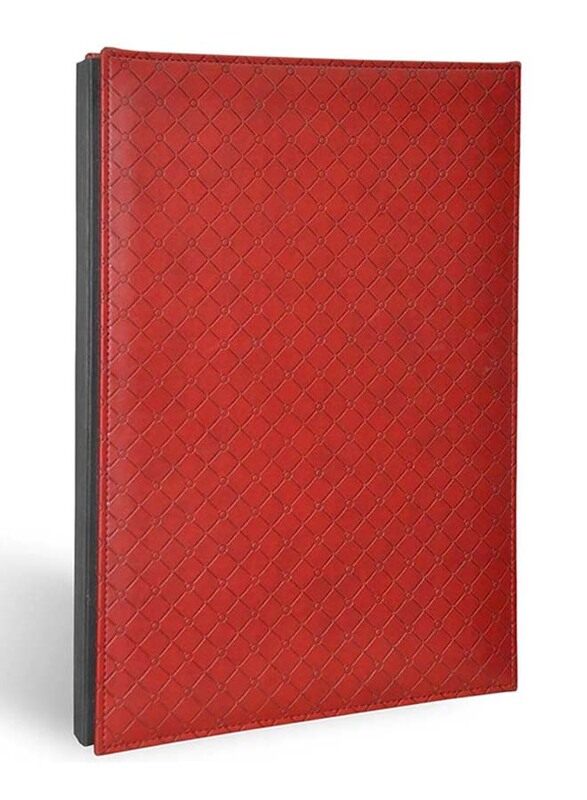 

FIS Italian PU Material Cover Signature Book with Gift Box, 240 x 340mm, 18 Sheets, FSCL18MRD2, Maroon