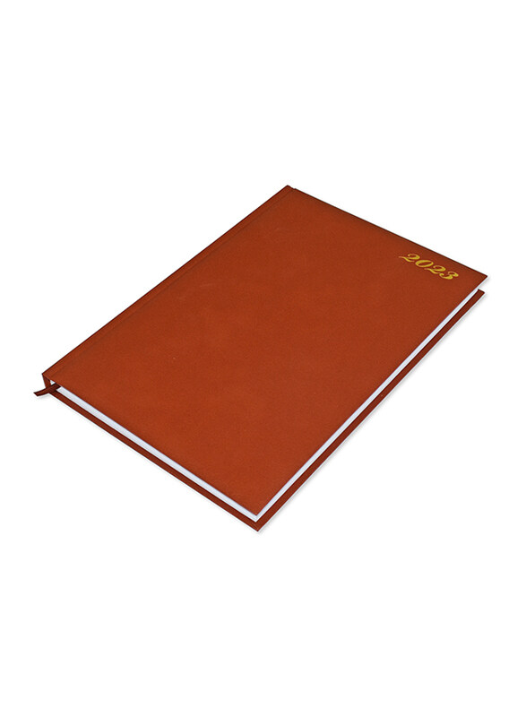 

FIS 2023 English Diary, A4 Size, FSDI42EN23BR, Brown