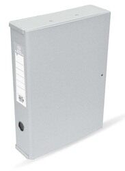 FIS Colored PP Rigid Box File with Plastic Sides, 210 x 330 mm, FSBFRPLGY, Grey