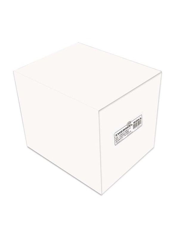 FIS Thermal Paper Roll Box, 80mm x 70mm x 1/2 inch, 80 Pieces, FSFX8070MM, White