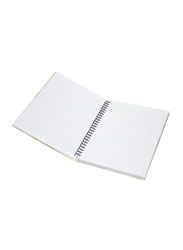 لايت دفتر ملاحظات بغلاف صلب حلزوني مكون من 5 قطع ، سطر واحد ، 100 ورقة ، مقاس A4( إيه 4) ، LINBSA41808 ، أصفر