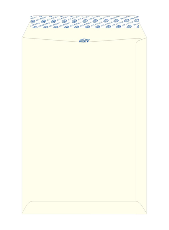 FIS Colour Peel & Seal Envelopes, 25-Piece, 100 GSM, C4 (324 x 229mm), Ivory