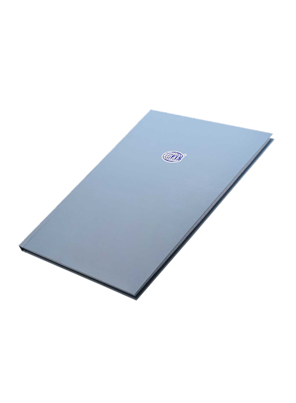FIS Hard Cover Single Line Notebook, 5 x 100 Sheets, FSNBA4SL100ASBL, Sierra Blue