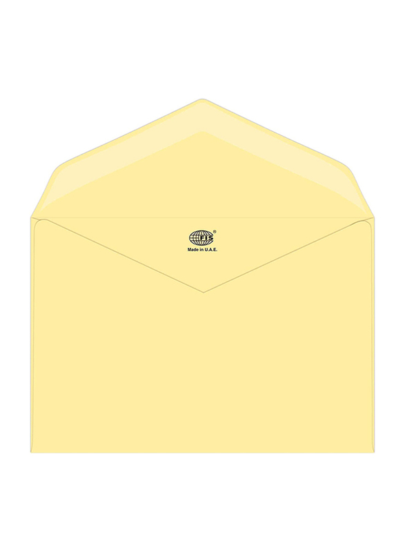 FIS Executive Envelopes Glued, 5.70 x 7.87 inch, 50 Pieces, Cream