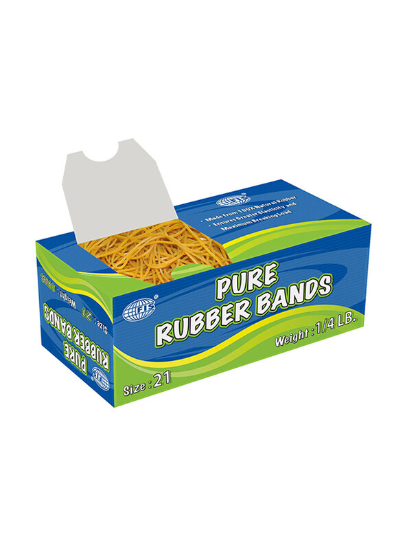 FIS Pure Rubber Bands 21 Size, Yellow