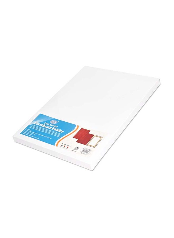 FIS Italian PU 1 Side Padded Cover Certificate Folder, A4 Size, FSCLCHPUMRD5, Maroon