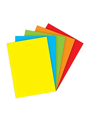 FIS Coloured Cards, 100 Pieces, 160 GSM, A4 Size, FSCH1602535AST, Multicolour