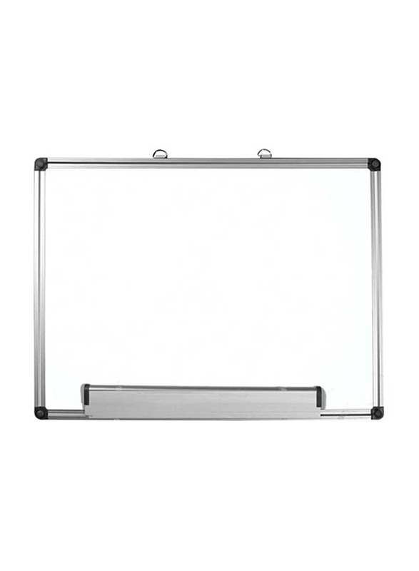 FIS White Board with Aluminium Frame, 120 x 180cm, FSWB120180N, White
