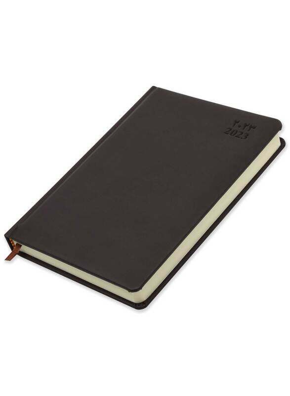 

FIS 2023 Arabic/English Diary, 384 Sheets, 70 GSM, A5 Size, FSDI19AE23DBR, Dark Brown