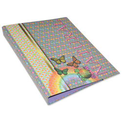 A4 2 O Ring Binder with Nature Print, 48 Piece, FSBD2A4NL1, Purple/Green/Yellow