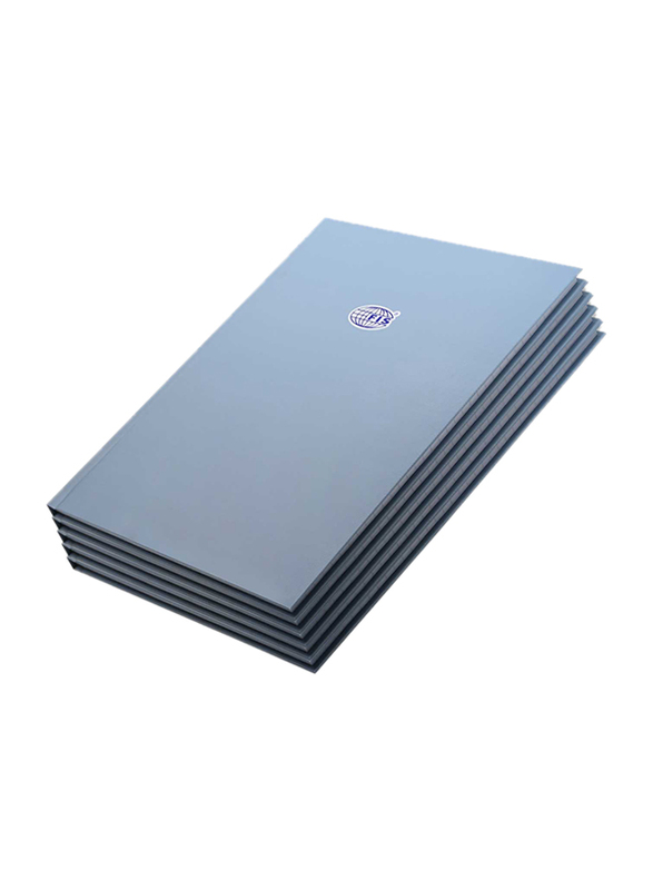 FIS Hard Cover Single Line Notebook, 5 x 100 Sheets, FSNBA4SL100ASBL, Sierra Blue