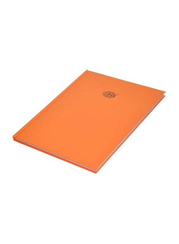 FIS Neon Hard Cover Single Line Notebook Set, 10 x 8 inch, 5 Piece x 100 Sheets, FSNB108N240, Saffron Orange