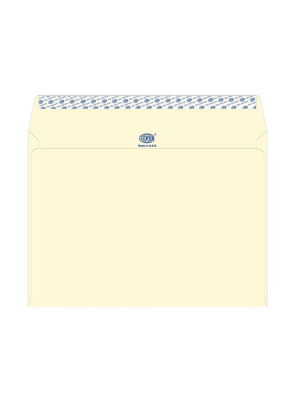 FIS Executive Laid Paper Envelopes Peel & Seal, 12 x 9 Inch, 25 Pieces, Camelle Off White